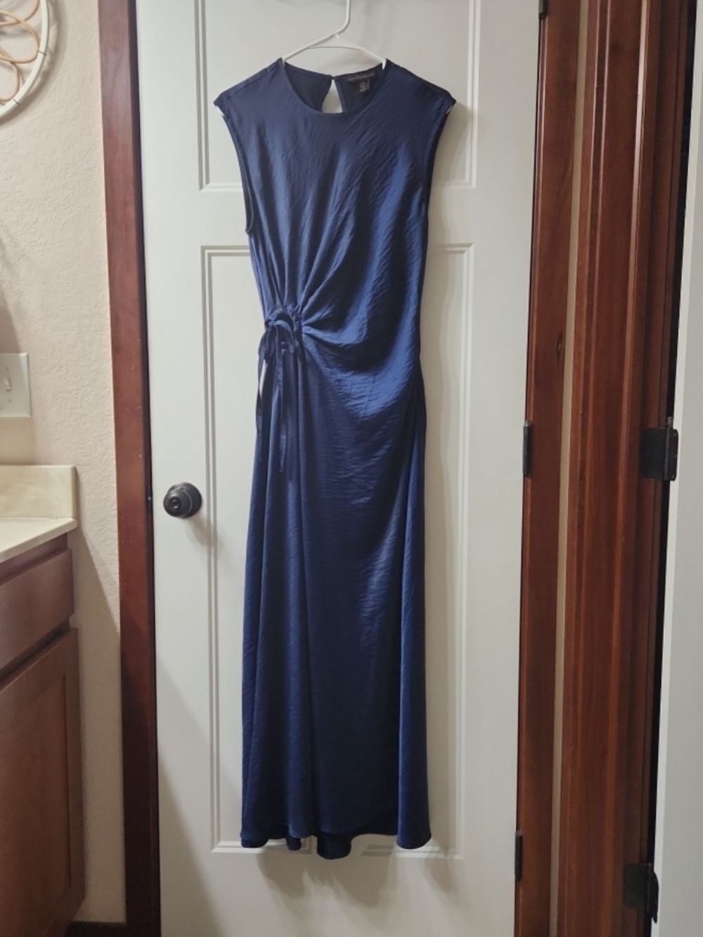 House of Harlow 1960 Satin Navy Dress